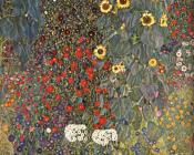 古斯塔夫克林姆特 - Garden with Sunflowers